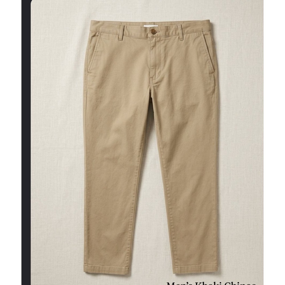 Lee Extreme Comfort Mens Khaki Chinos Straight Leg Pants 40x32 Tan